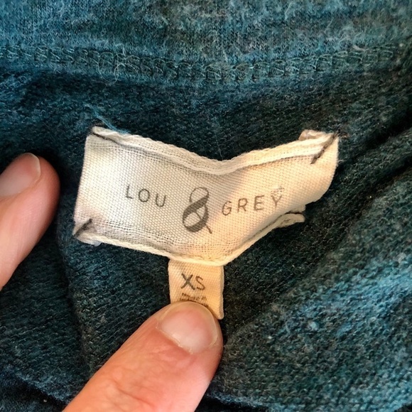 Lou & Grey super soft rayon t-shirt dress teal XS - Picture 7 of 8